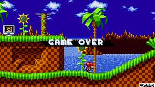 Sonic Mania Game Over
