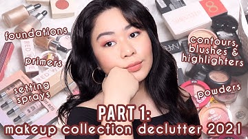 PART 1: DECLUTTERING MY MAKEUP COLLECTION | 2021 | Kristine Bolivar | Philippines