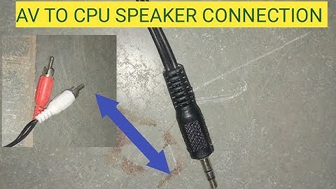 AV TO SPEAKER CONNECTION zebronics speaker connection speaker to cpu connection hi tech lab speaker