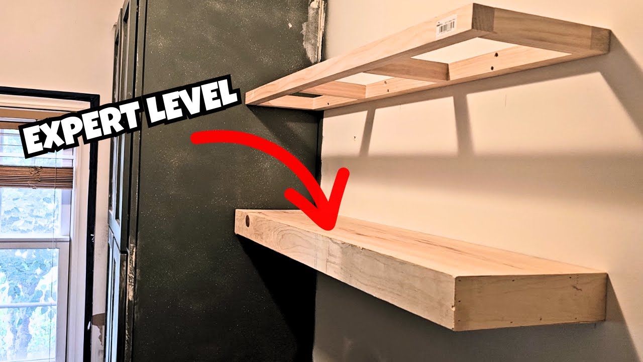 Build floating shelves like a pro - YouTube
