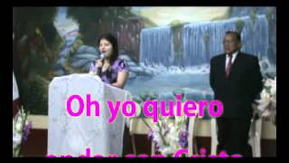 Video thumbnail of "Ecos celestiales  Oh yo quiero andar con Cristo - Loida Valencia"