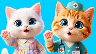 KITTENS and their PROFESSIONS 👨‍⚕️🚒😺 Nursery Rhymes | Cat Videos for Kids screenshot 2