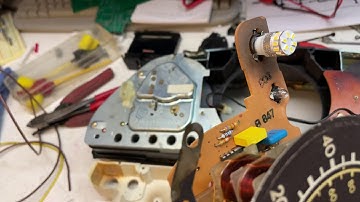 Repair of W126 560SEL Instrument Cluster with ground problem, erratic fuel, temperature & oil gauge