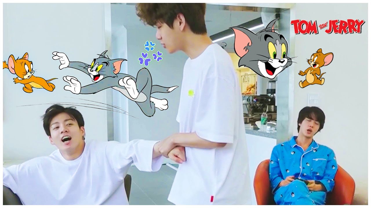 BTS JK みんと BTS V and Jungkook, Tom and Jerry Ver - YouTube