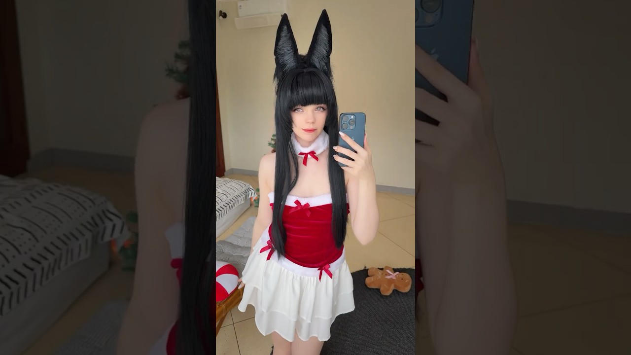 Miyabi the fox and hr Christmas look #cosplay #miyabi #miyabicosplay #zzz