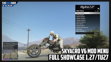 GTA 5 ONLINE - SKYACRO V6 MOD MENU + SCRIPT BYPASS - FULL MOD MENU SHOWCASE (GTA V MODS)