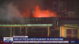 Fire burns decades-old pizza restaurant in Shoreline | FOX 13 Seattle