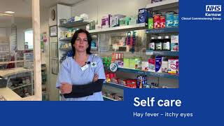 Self care - hay fever itchy eyes