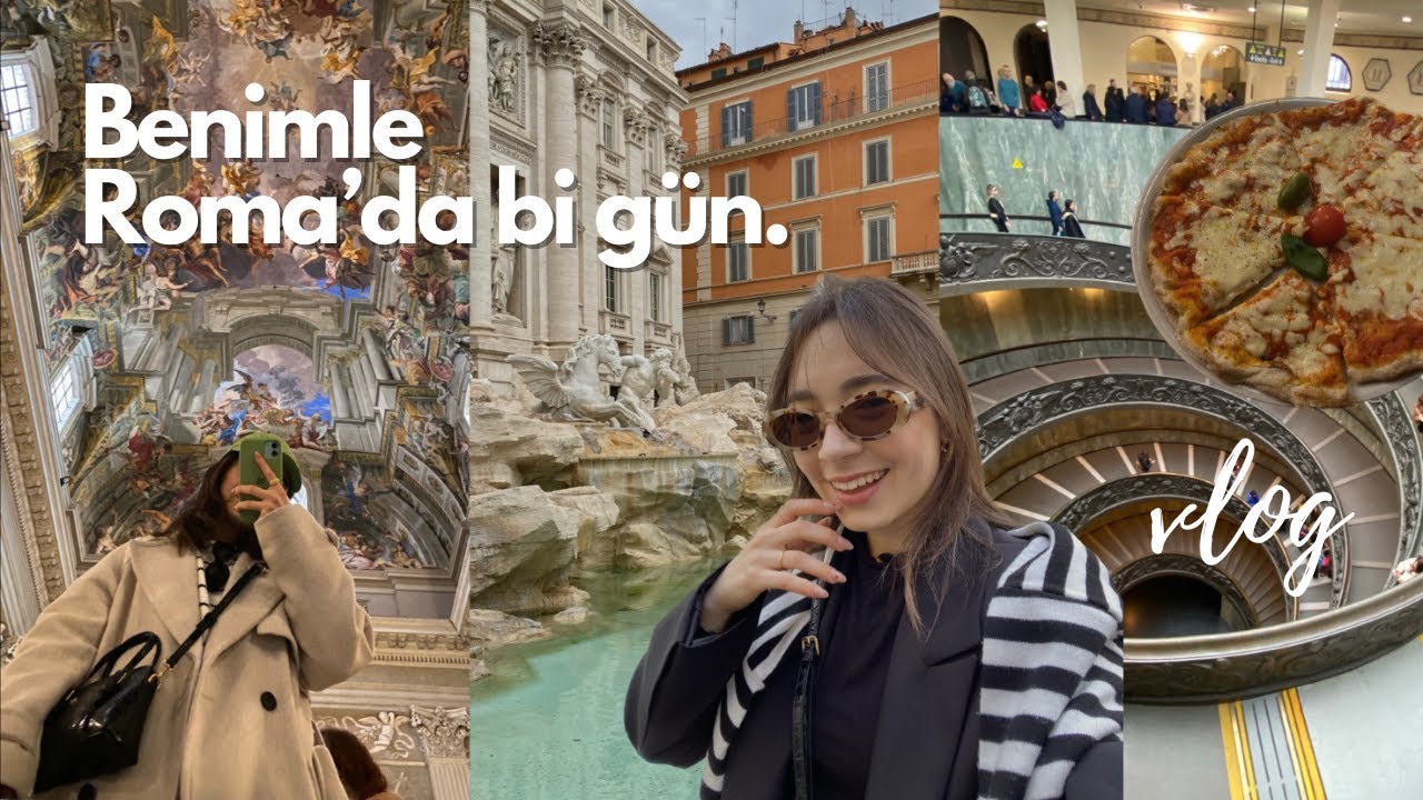 ROMA'DAKİ EVİM | Tek Başıma İtalya: Aşk Çeşmesi, Pantheon, Vatikan Müzesi'ni Birlikte Gezelim ✨🏛🍕