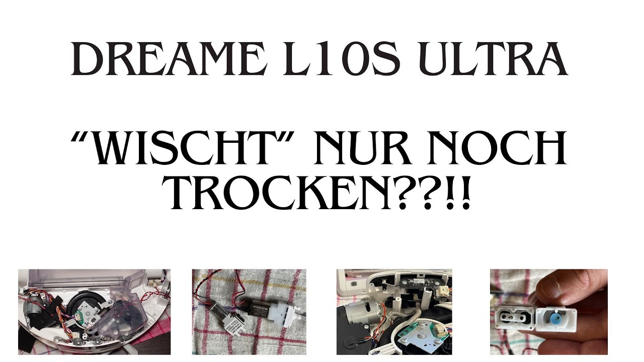 Watch Dreame L10S Ultra - Pumpe(n) ausbauen - Roboter wischt nur noch trocken on YouTube