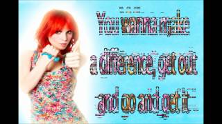 Hello Cold World - Paramore (lyrics Video) HD