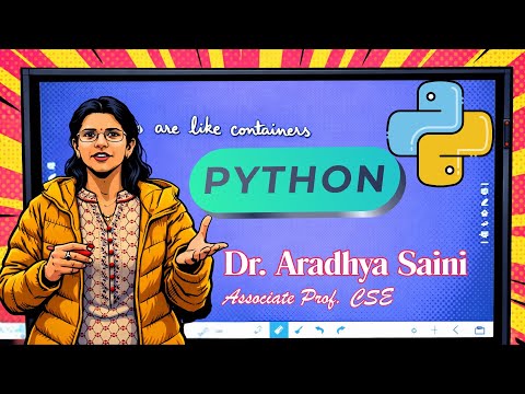 Python Basics Explained | Variables & Containers | By Dr. Aradhya Saini | COER University | Roorkee