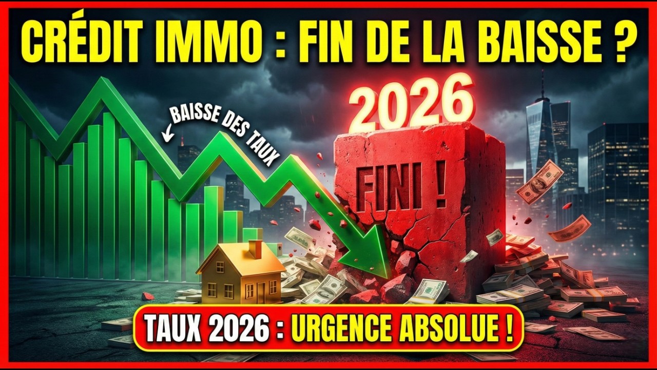🔴 Crédit Immobilier 2026 : La fin de la baisse des taux ? (Analyse complète)