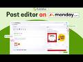 Post Editor Tutorial - Publisher : Schedule Social Media on monday.com