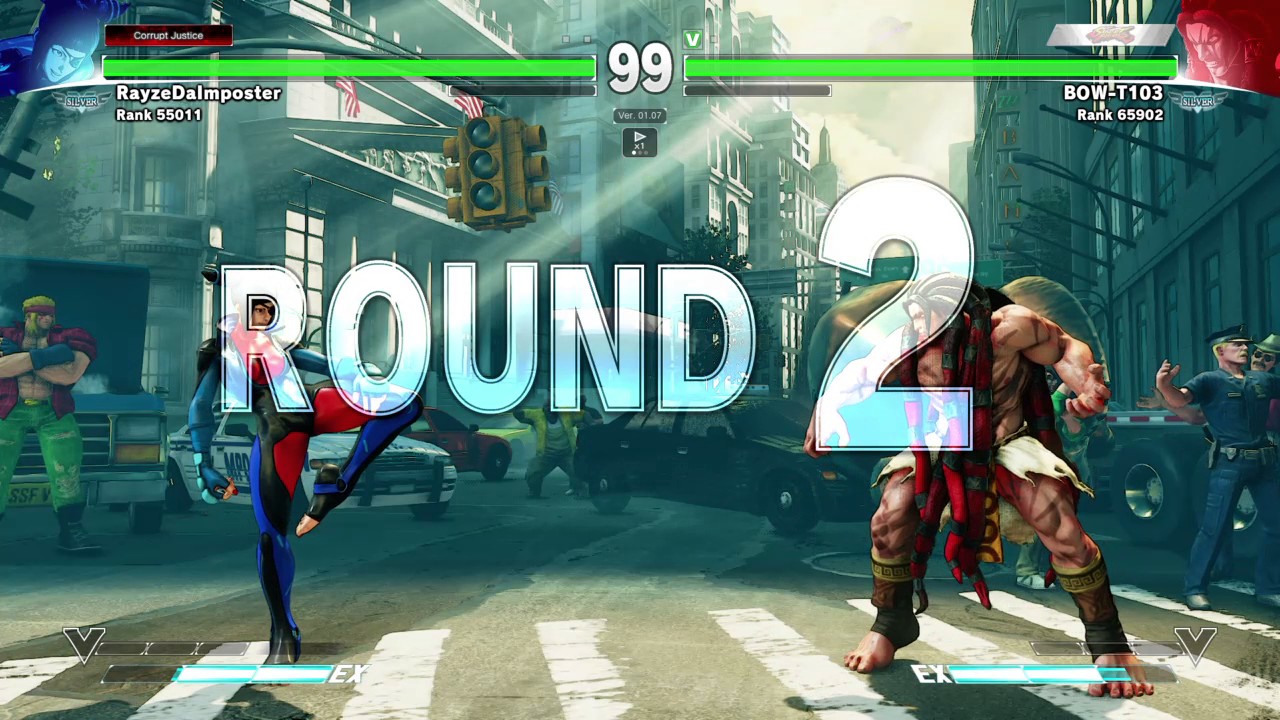STREET FIGHTER V. RayzeDaImposter (Juri) VS BOW-T103 (Necalli)