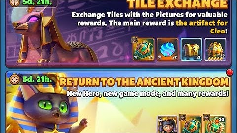 New event RETURN OF THE ANCIENT KINGDOM #puzzlebreakers