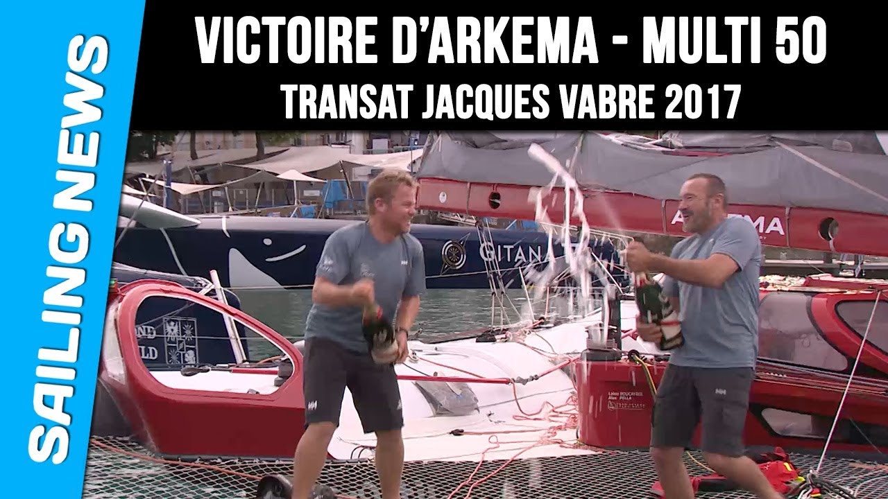 ⁣Victoire d'Arkema - Multi 50 - Transat Jacques Vabre 2017