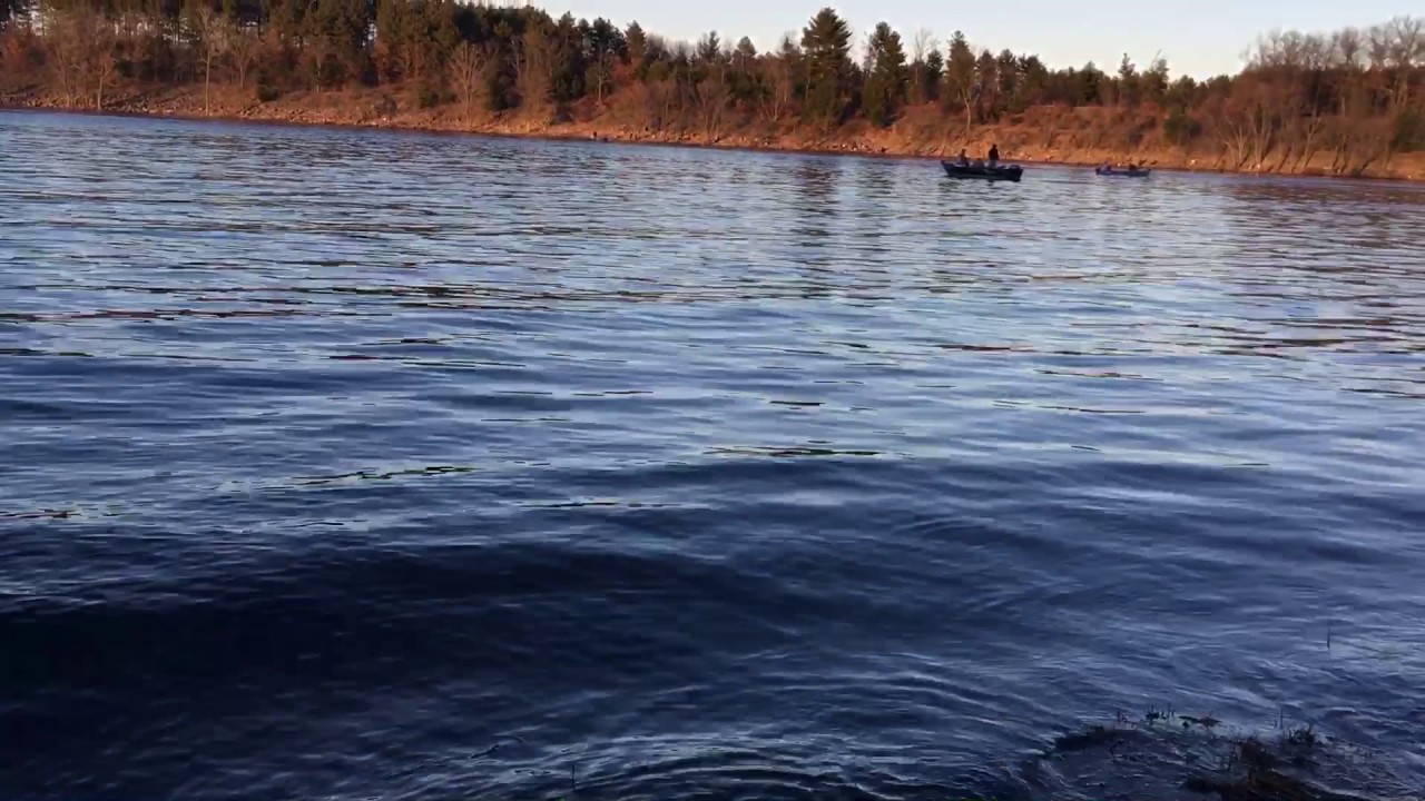Lake Du Bay Dam fishing March 2017 YouTube
