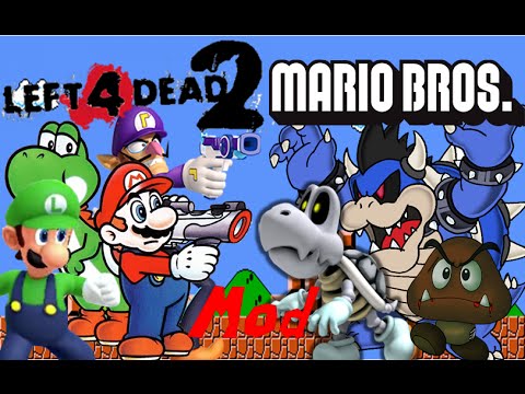 Left 4 Dead 2 Mario Mod Mario Infected And More Youtube