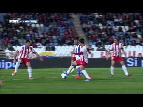 Gol de Vela (0-1) en el UD Almería - Real Sociedad - HD