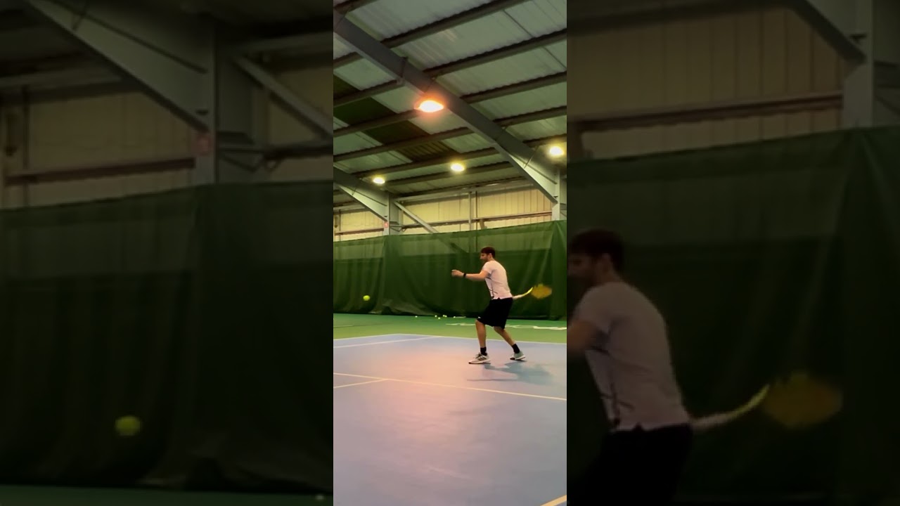Tennis warmup splitstep and forehand practice | March 21 2023