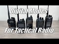 Digital modes for tactical radio