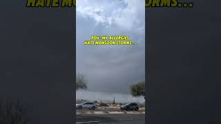 Monsoon Storm Incoming...Your allergies could get worse BEFORE it rains...