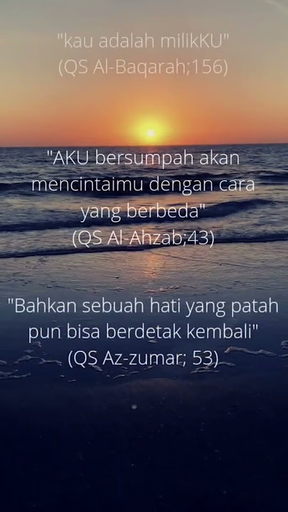 Kata-kata Romantis dari Allah SWT