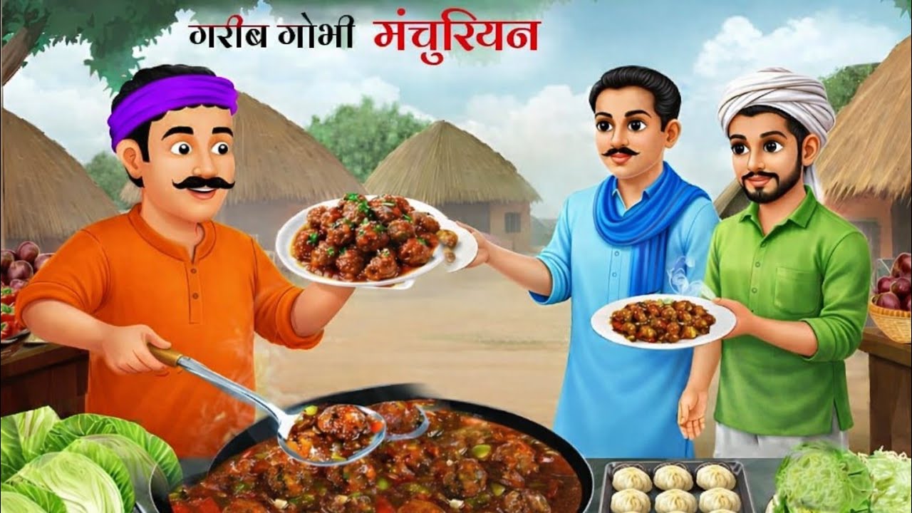 गरीब गोभी मंचूरियन वाली | Gareeb Gobhi Manchurian Wali | Hindi Kahani |Moral Stories Bedtime Stories