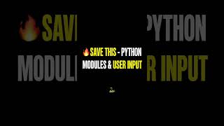 Details day 22: Python Modules & User Input Explained | Python for Beginners 🐍💻📌 Update