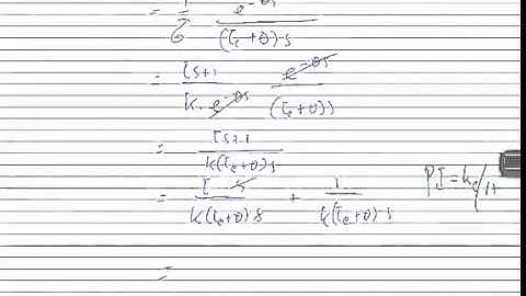 Tuning DS Direct Synthesis Method FOPDT   YouTube
