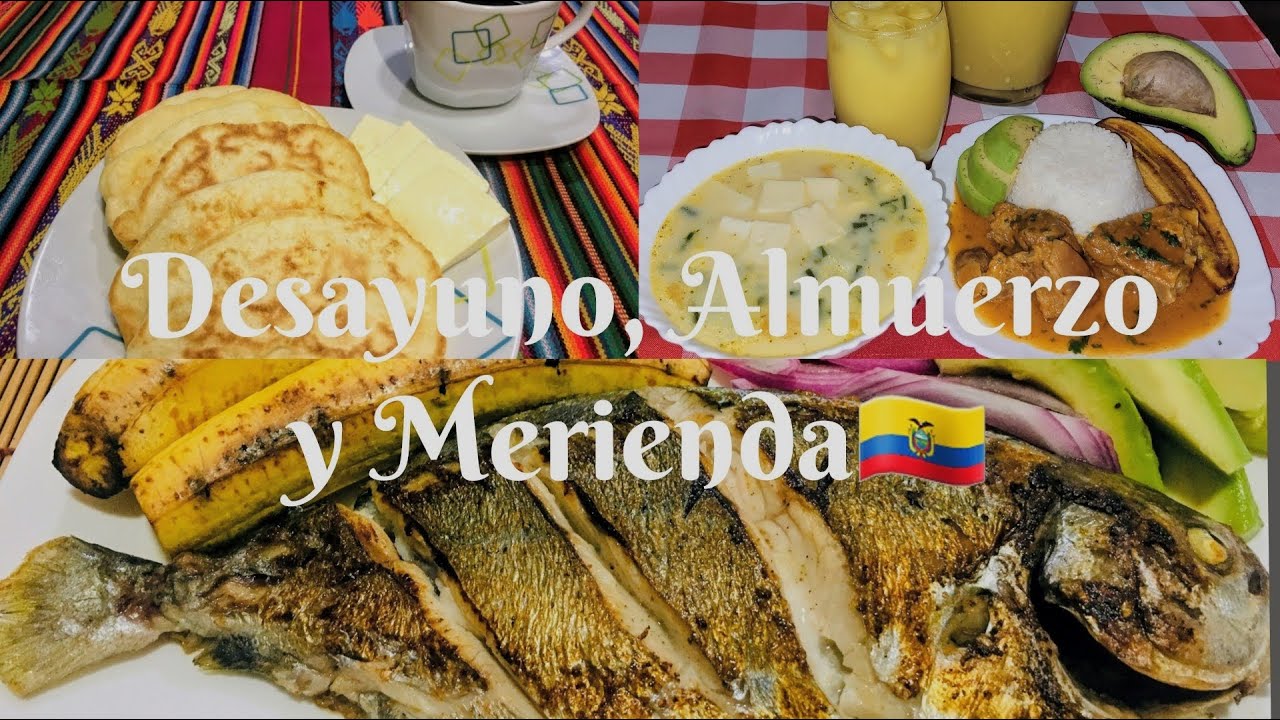 DESAYUNO, ALMUERZO Y MERIENDA Torrejas de trigo, Locro de vainitas con seco de chancho y Pescado a l