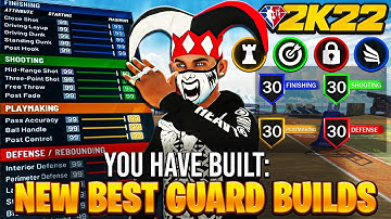 BEST POINT GUARD BUILDS ON NBA 2K22! OVERPOWERED DEMIGOD BUILDS w/ LOW 3PT w/ SHARP TAKEOVER! *RARE*