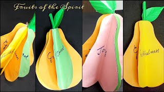 Fruit of the Spirit । VBS CRAFTS । #SUNDAYSCHOOL #papercrafts