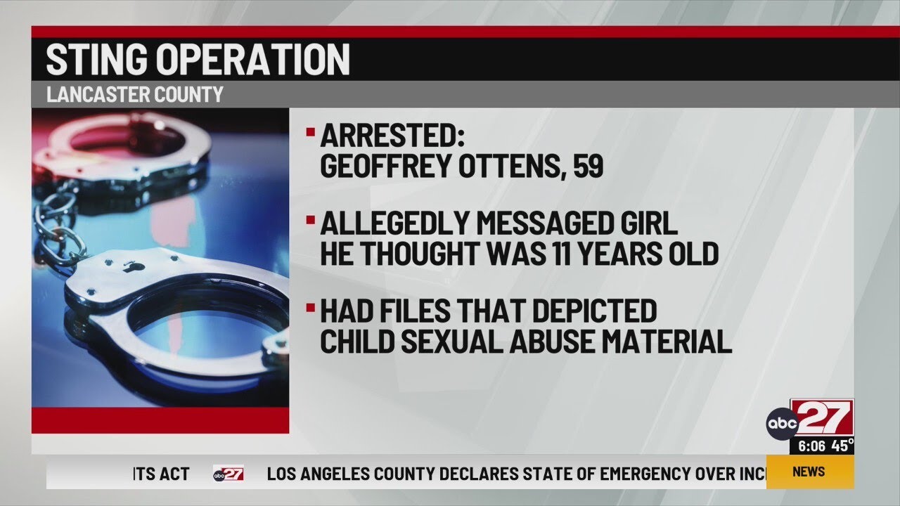 Man arrested in sting operation in Lancaster County - YouTube
