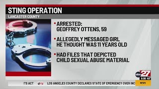 Man arrested in sting operation in Lancaster County