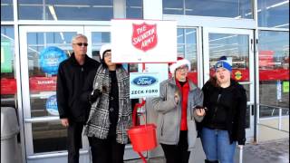 Having fun while ringing the bell for the Salvation Army part 2