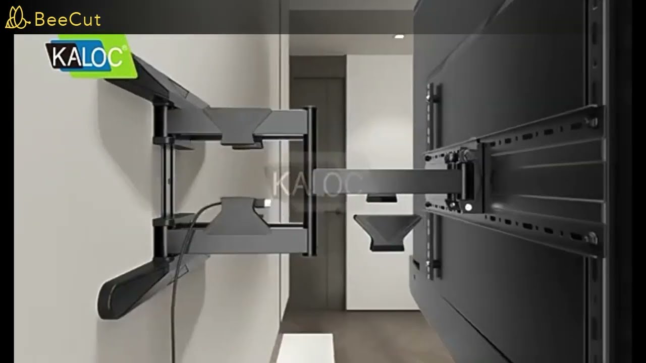 海洋液晶：KALOC卡洛奇H8 雙臂型電視架電視壁掛架安裝影片- YouTube