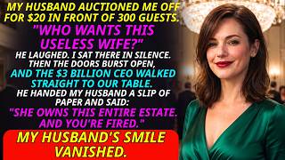 My Husband Auctioned Me At His Gala For $20 — Until A $3B CEO Took The Microphone...