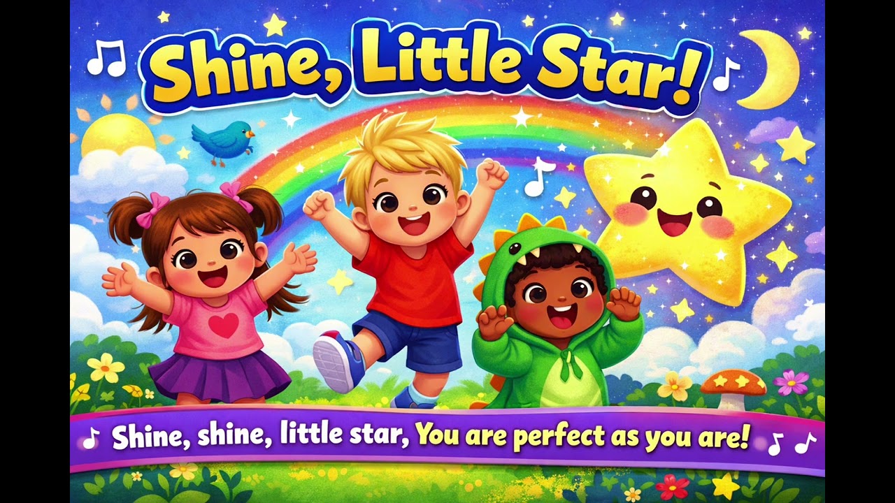 Shine, Little Star! ⭐ Kids Song | Fun Preschool & Toddler Music