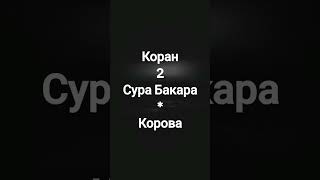 Коран 2#Сура Бакара#Сура Корова
