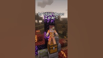 THE MOST INSANE BRIDGE ideas #minecraft #shorts