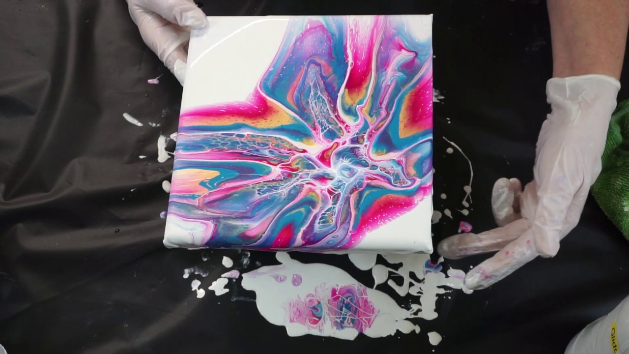 Acrylic Pour Painting 🎨 Shelee Art Bloom Technique 🌸 191 - YouTube