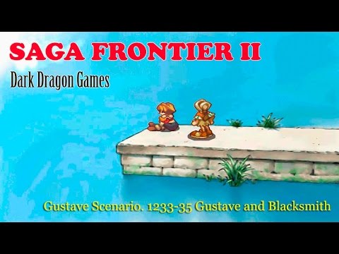 (PS) Прохождение Saga Frontier II.  Сценарий Густава  1233-35 Густав и кузнец