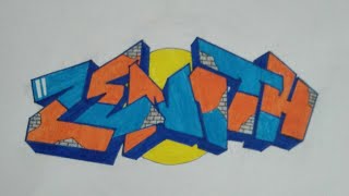 Menggambar Graffiti Mudah #56 | ZENITH