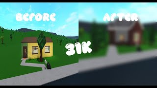 renovating the starter house bloxburg | SpeedBuild