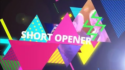 Abstract Party Opener After Effects Templates