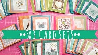 Craft Fair Idea #6:  3x3 Card Sets! 2016