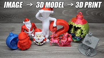 I Turned Christmas Images Into 3D Prints Using AI