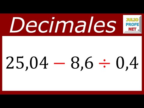 Operaciones combinadas con decimales | Ej. 2 #julioprofe